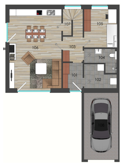 Rodinn� domy �erven� Hr�dek