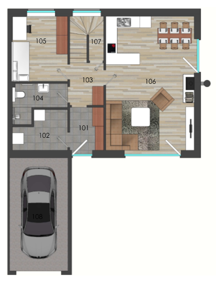 Rodinn� domy �erven� Hr�dek